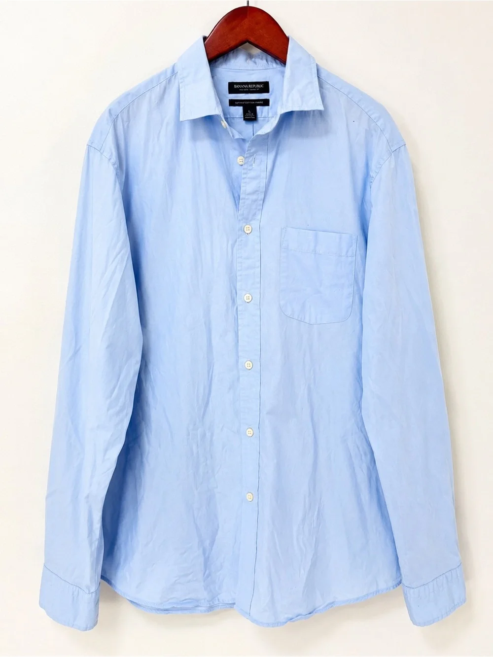 Banana Republic Grant Fit Light Blue Button Down Shirt Men’s L